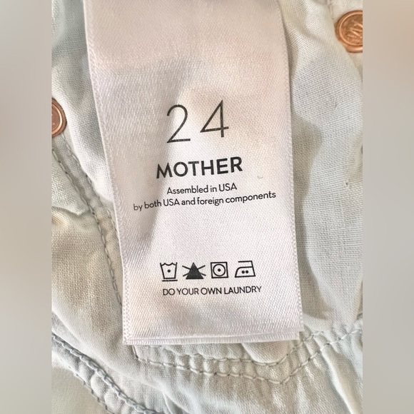 Mother Superior  The Pick Up Skimp Jeans In Melancholy Blue Size 24 - Picture 7 of 8